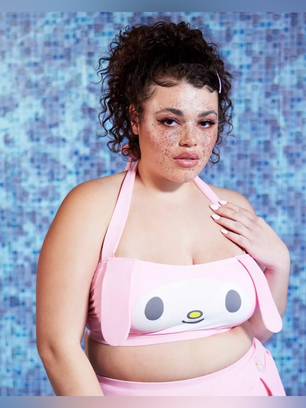Sanrio My Melody Halter Swim Top Plus Size 4 Hello Kitty and Friends